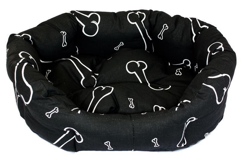  Samohýl Pelech 8 hran bavl. Kost černo/bílý 45 cm