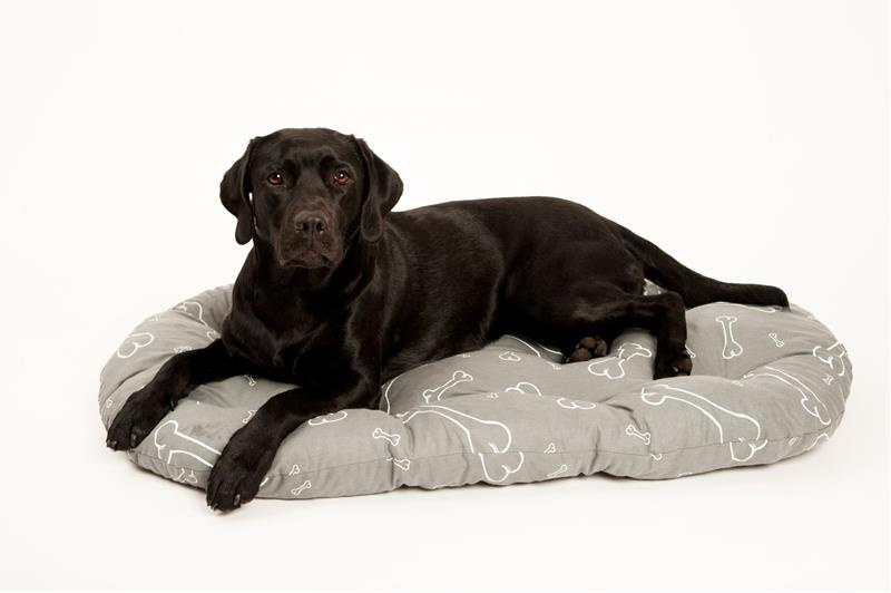  Polštář ovál bavl. Kost šedo/bílý 80 cm