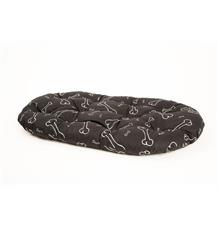 Polštář ovál bavl. Kost černo/bílý 60 cm