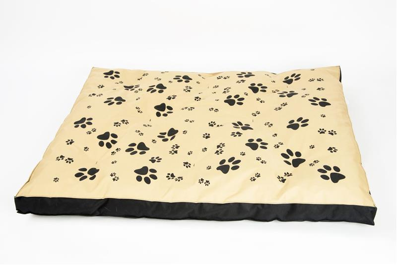 Matrace nylon Sucharda béžovo/černá tlapka 90x60x12 cm