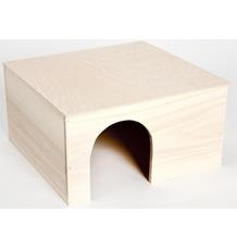 Domek dřevo králík rovná střecha XXL 37 x 35 x 20 cm 1 ks