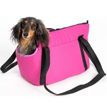 Transp.taška textil Elegance malinová 40cm