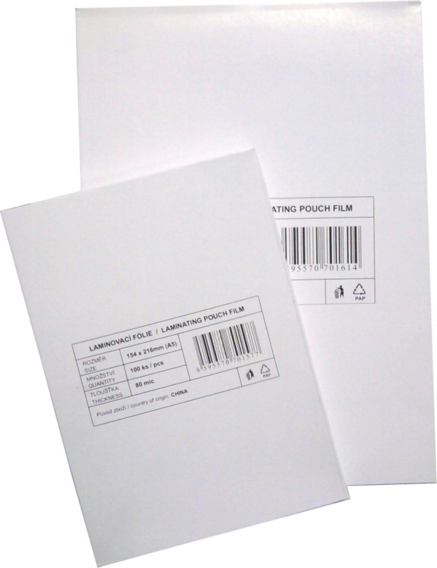 OFFICEO Laminovací fólie Standard - A4, 2x 100 mikronů, lesklé, 100 ks