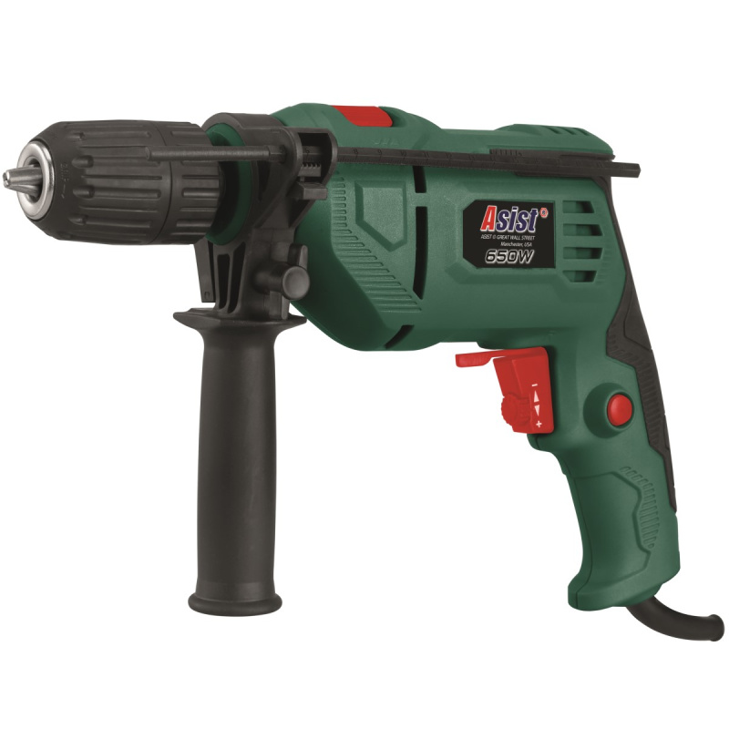 Asist AE1P65DN-1-SAD Příklepová vrtačka 650 W + sada vrtáků