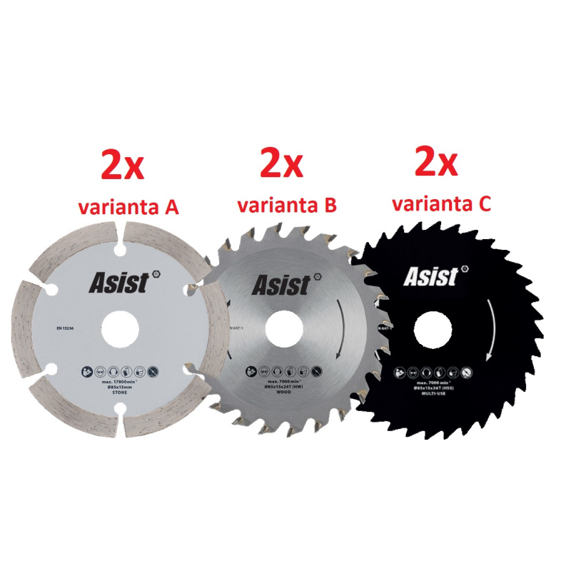 Asist Pilový TCT kotouč k AE5KR55DN-BMC, 2ks