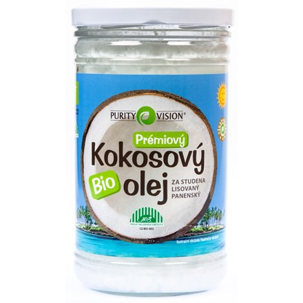 PURITY VISION Fair Trade Bio Kokosový olej panenský 900 ml