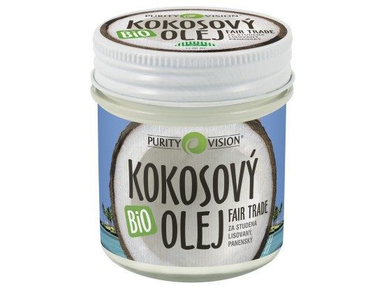 PURITY VISION Fair Trade Bio Kokosový olej panenský 120 ml