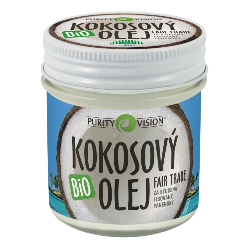 PURITY VISION Fair Trade Bio Kokosový olej panenský 120 ml