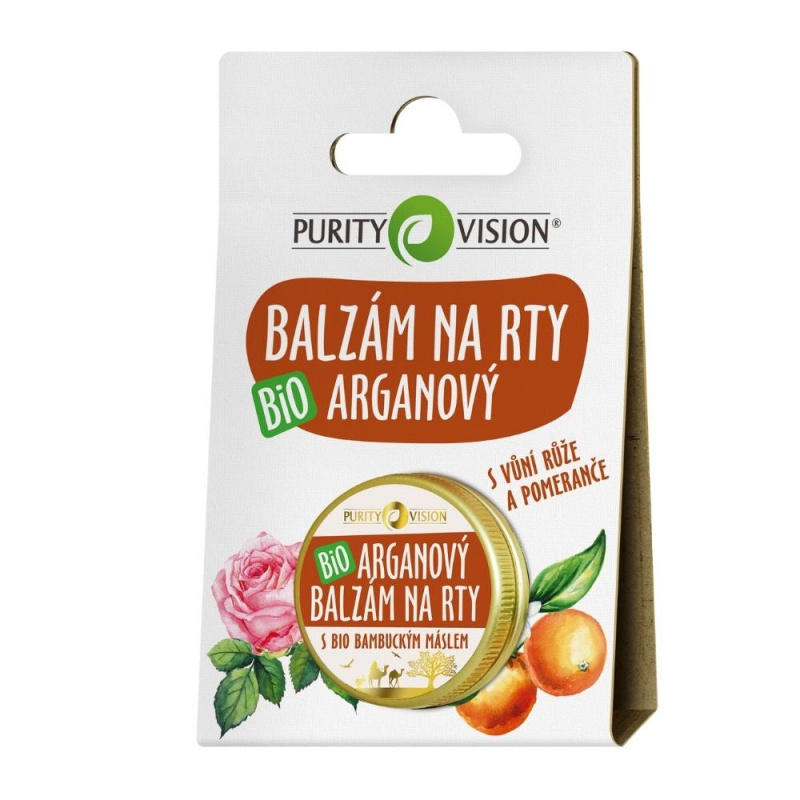 PURITY VISION Bio Arganový balzám na rty 12 ml