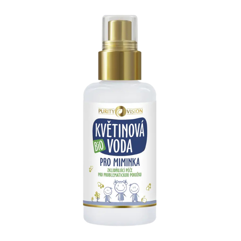 PURITY VISION Bio Květinová voda pro miminka 100 ml