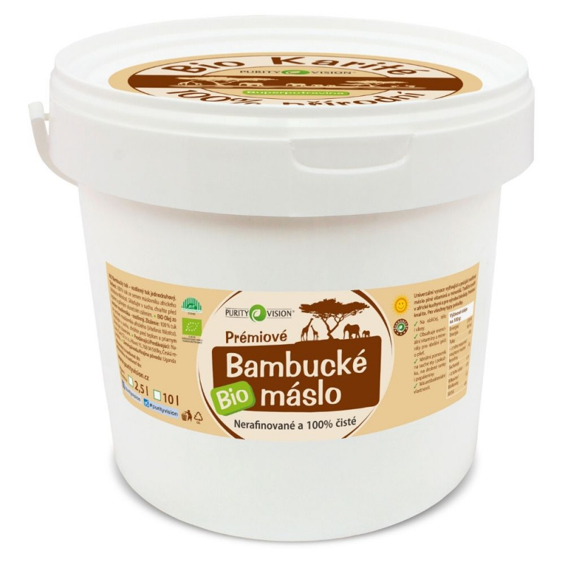 PURITY VISION Bio Bambucké máslo 10 l