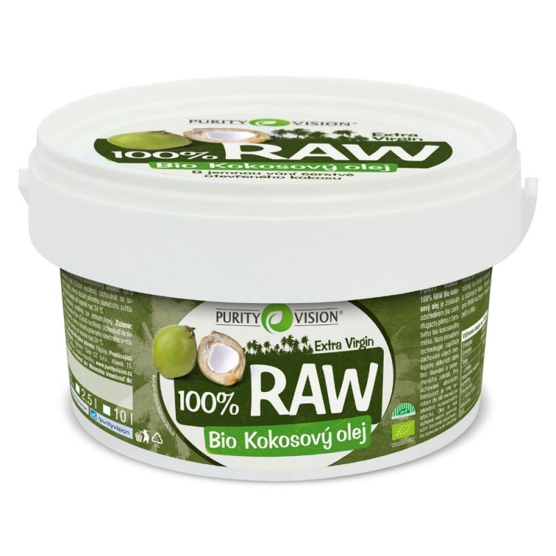 PURITY VISION Raw Bio Kokosový olej 2,5 l