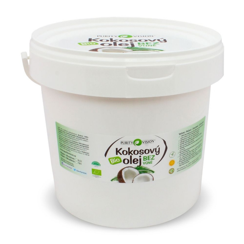 PURITY VISION Bio Kokosový olej bez vůně 10 l