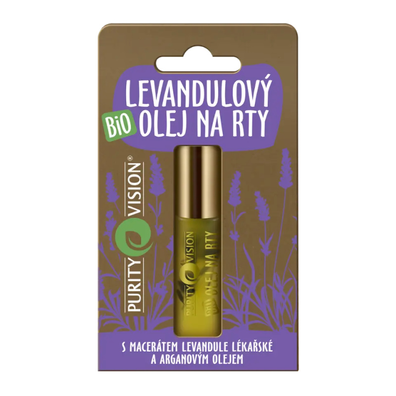 PURITY VISION Bio Levandulový olej na rty 10 ml