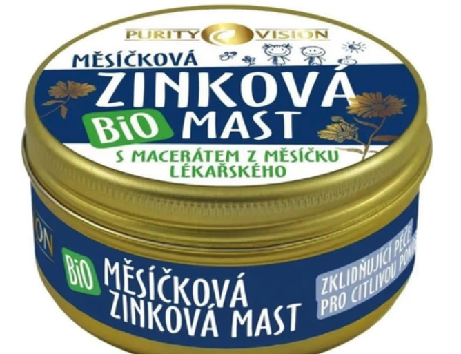 PURITY VISION Bio Měsíčková Zinková mast 70 ml