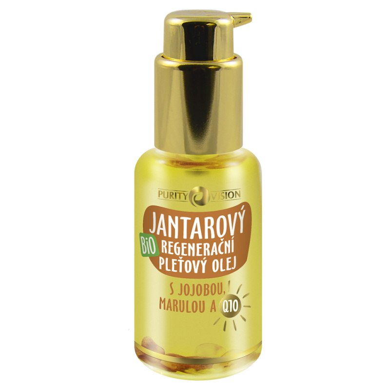 PURITY VISION Bio Jantarový hloubkově regenerační pleťový olej 45 ml
