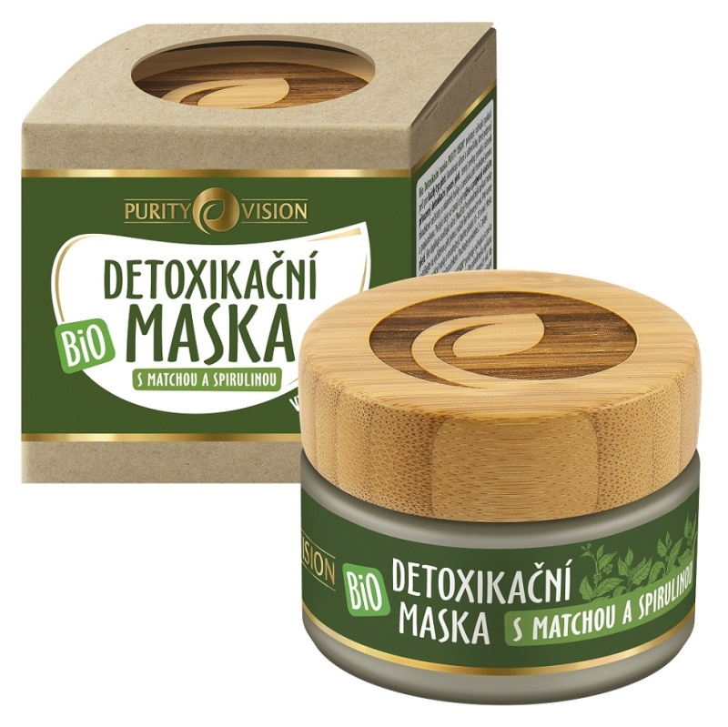 PURITY VISION BIO DETOXIKAČNÍ MASKA S MATCHOU A SPIRULINOU 40 ML