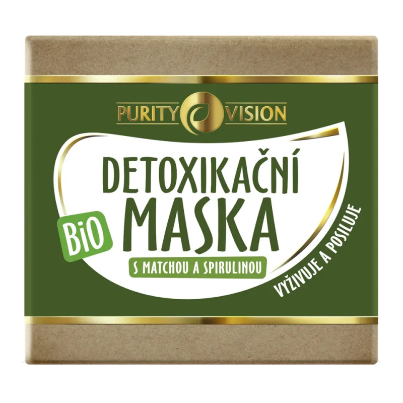 PURITY VISION BIO DETOXIKAČNÍ MASKA S MATCHOU A SPIRULINOU 40 ML