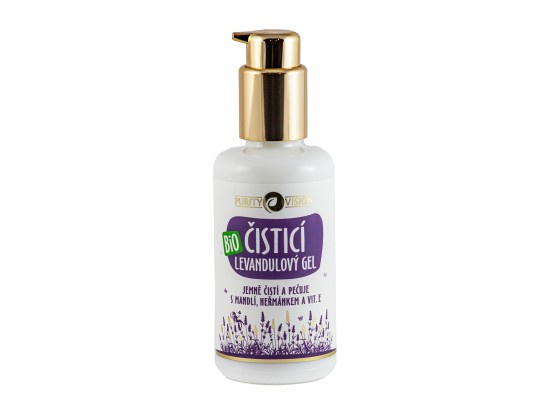 PURITY VISION Bio Levandulový čisticí gel s mandlí, heřmánkem a vit. E 100 ml