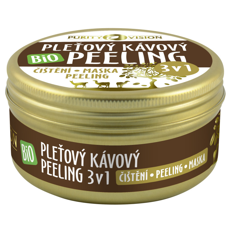 PURITY VISION Bio Kávový pleťový peeling 3v1 70 ml