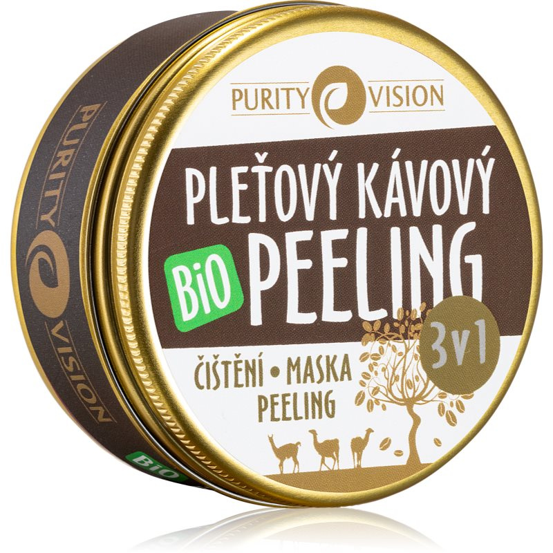 PURITY VISION Bio Kávový pleťový peeling 3v1 70 ml
