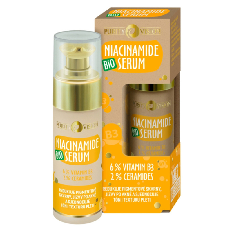 Purity Vision BIO Niacinamide sérum pro sjednocení barevného tónu pleti 30 ml