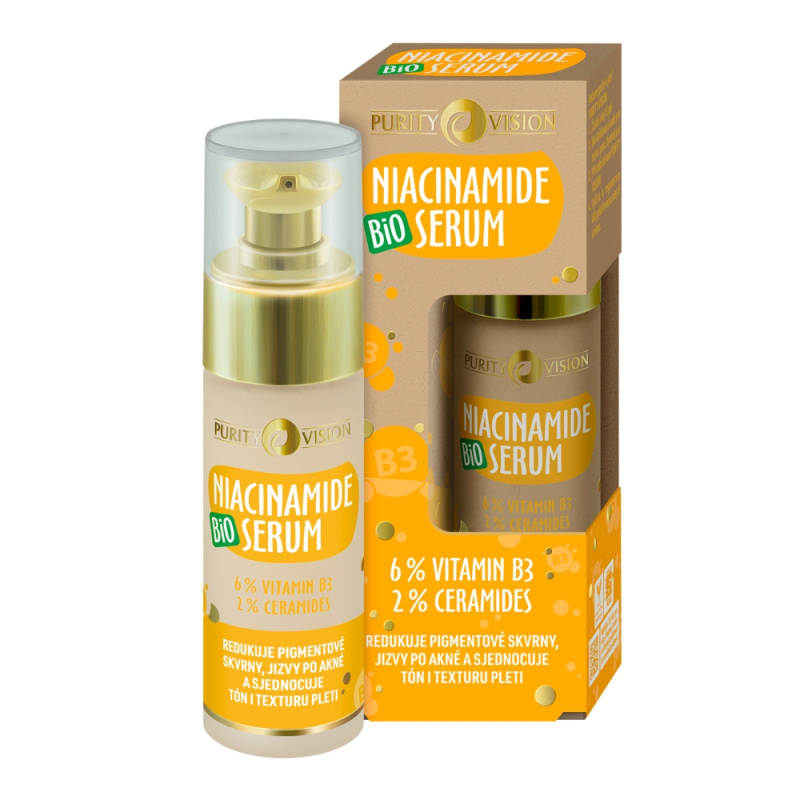 Purity Vision BIO Niacinamide sérum pro sjednocení barevného tónu pleti 30 ml