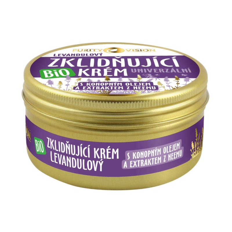 PURITY VISION Bio Levandulový Zklidňující krém univerzální 100 ml