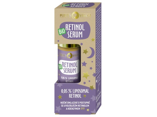 Purity Vision BIO Retinol noční sérum zpomalující projevy stárnutí pleti 30 ml