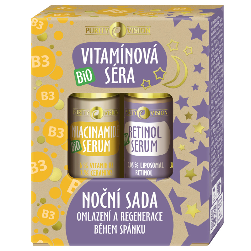 Purity Vision BIO Vítamínová séra dárková sada na noc