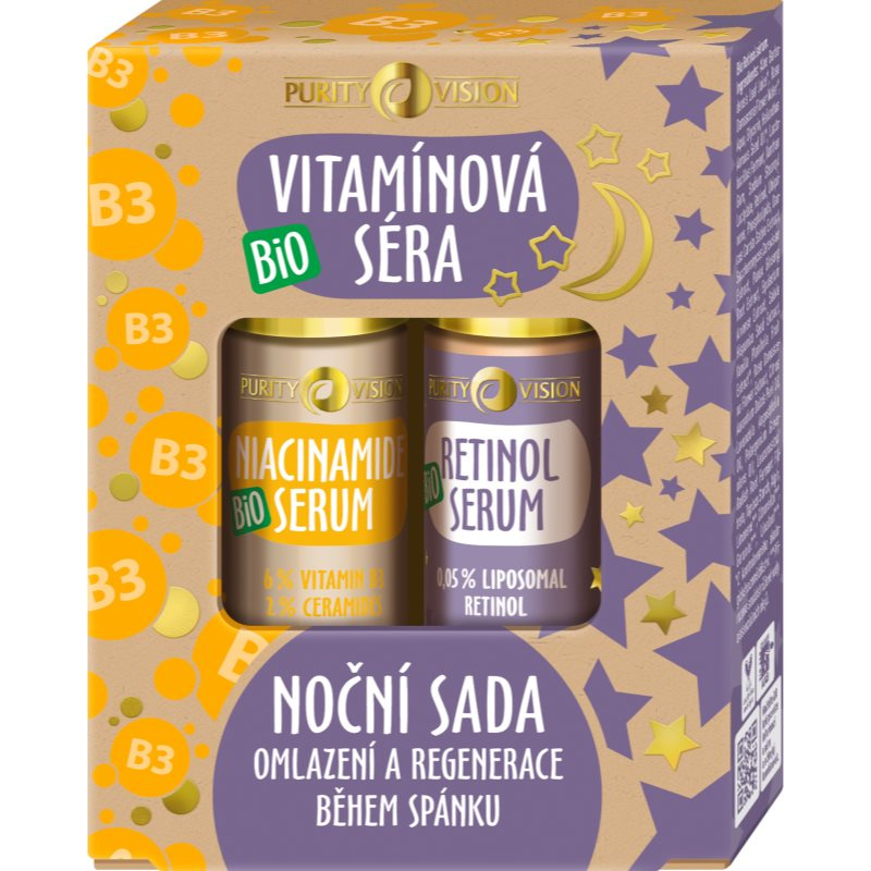 Purity Vision BIO Vítamínová séra dárková sada na noc