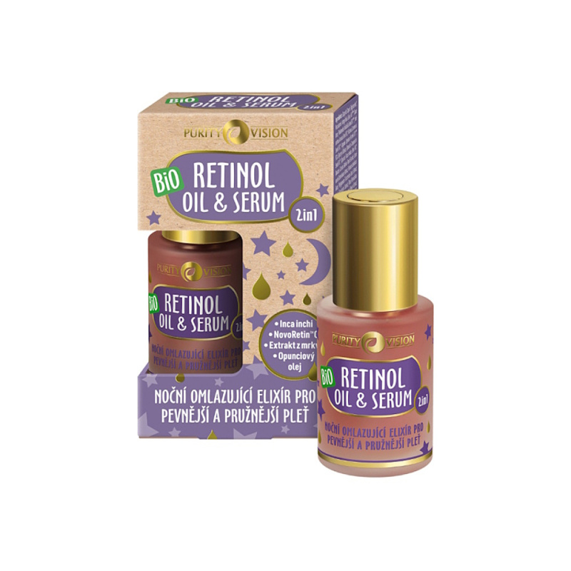 Purity Vision BIO Retinol Oil & Serum pleťový olej proti vráskám 30 ml
