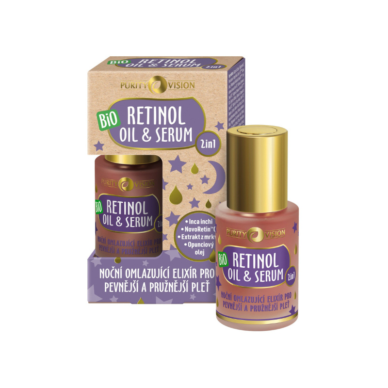 Purity Vision BIO Retinol Oil & Serum pleťový olej proti vráskám 30 ml
