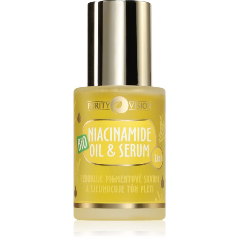 Purity Vision BIO Niacinamide oil & serum olejové sérum pro sjednocení barevného tónu pleti 30 ml