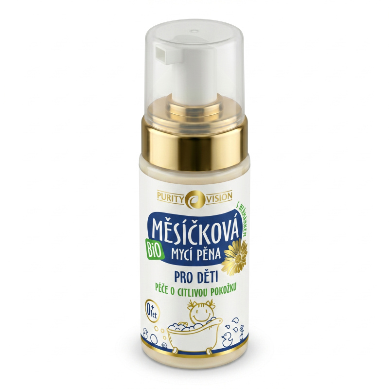 PURITY VISION Bio Měsíčková mycí pěna pro děti 90 ml