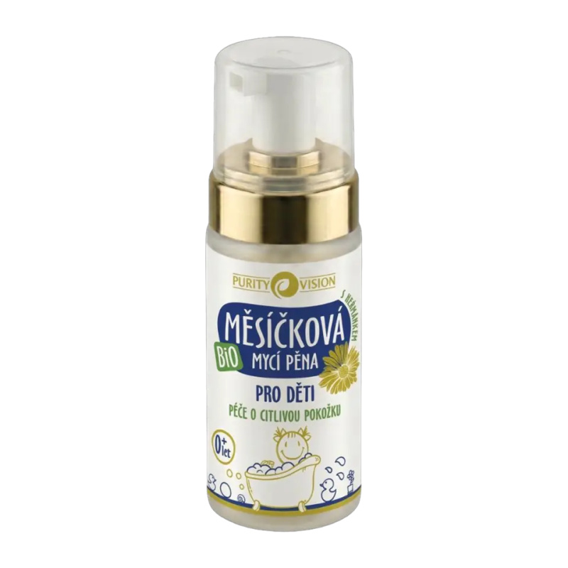 PURITY VISION Bio Měsíčková mycí pěna pro děti 90 ml