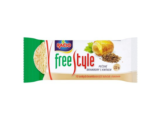 Racio Free Style Pečené bramborové chlebíčky s kmínem 22g