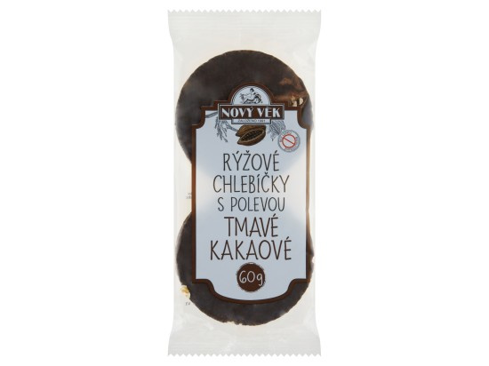 Nový věk Rýžové chlebíčky tmavé kakaové
