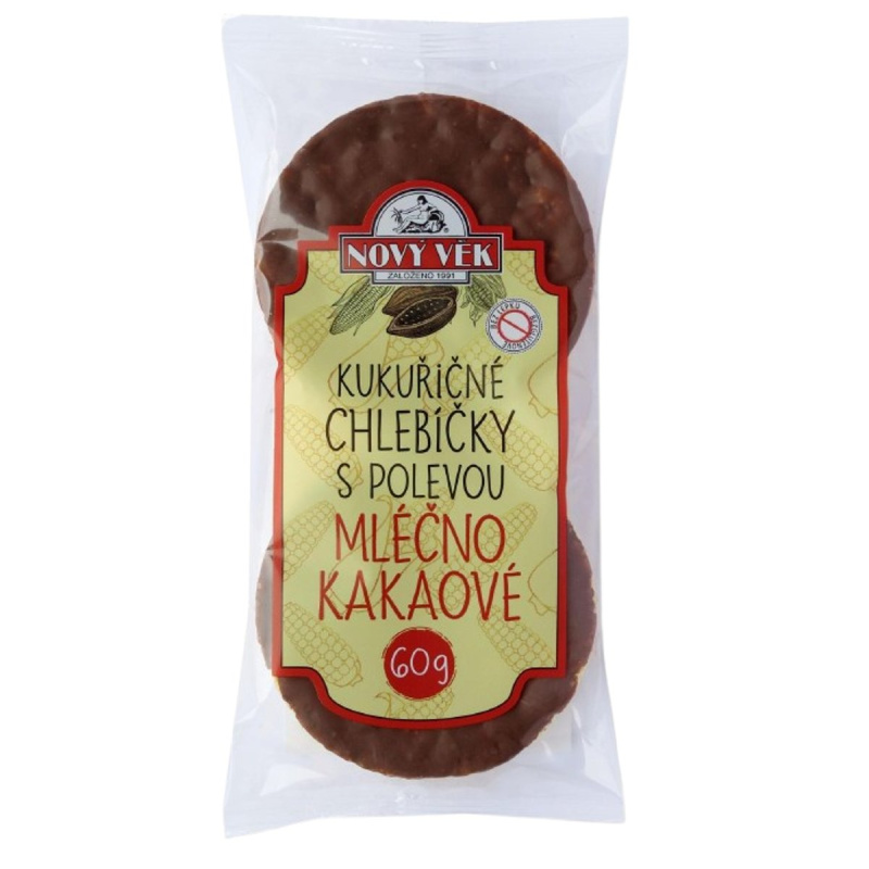 Nový věk Kukuřičné chlebíčky mléčnokakaové