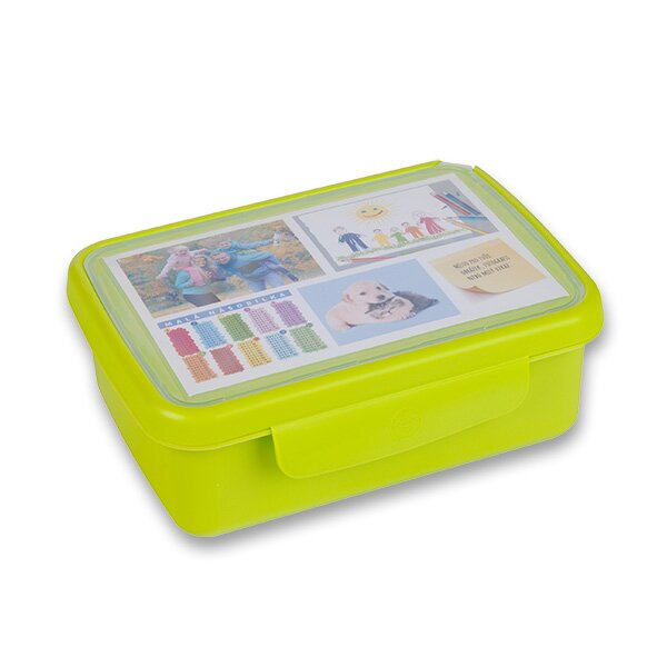 Svačinový box ZDRAVÁ SVÁČA zelená Zdravá láhev