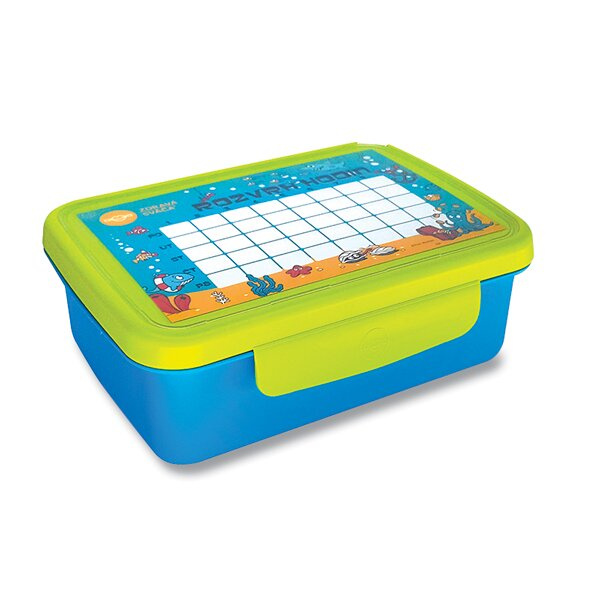 Svačinový box ZDRAVÁ SVÁČA modrá/zelená Zdravá láhev