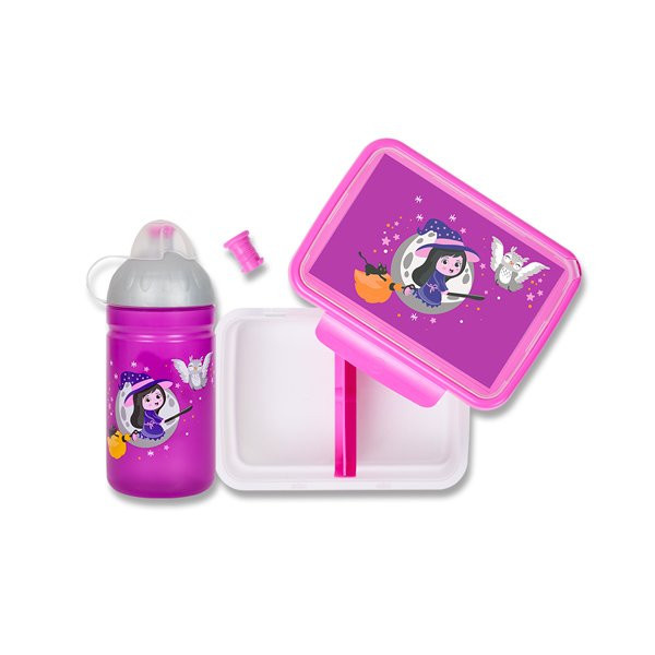 Set Zdravá lahev 0,5 l a Zdravá sváča Čarodějka Zdravá láhev