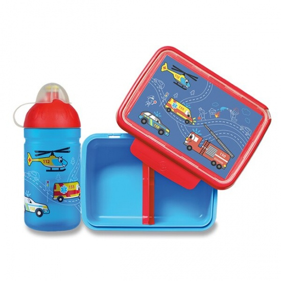 Set Zdravá lahev 0,5 l a Zdravá sváča Záchranáři Zdravá láhev