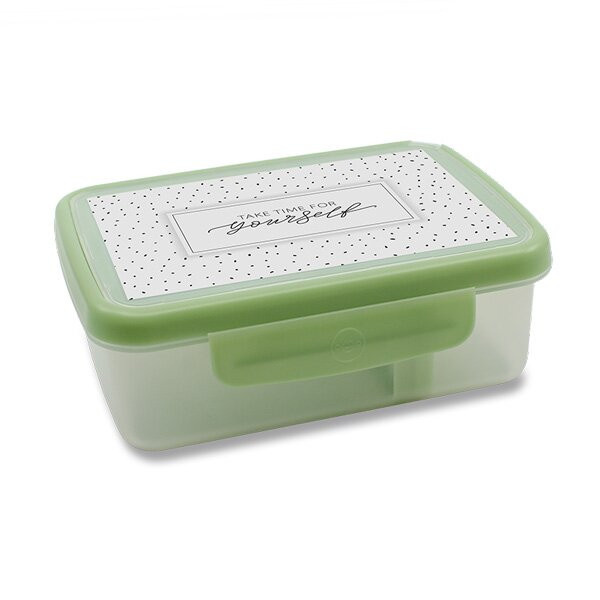 Svačinový box Zdravá sváča Scandi olivová Zdravá sváča