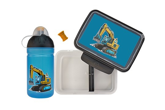 Set Zdravá lahev 0,5 l a Zdravá sváča Bagr Zdravá láhev