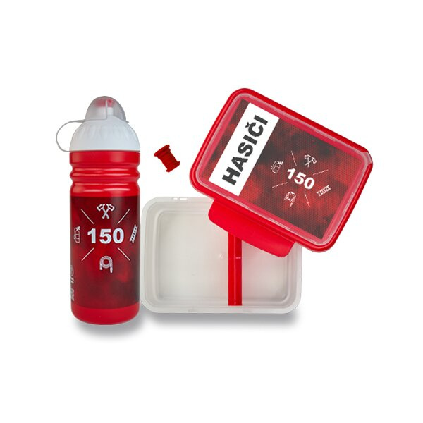 Set Zdravá lahev 0,7 l a Zdravá sváča Hasiči Zdravá láhev