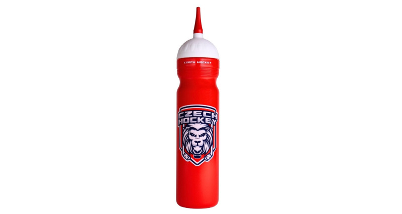 Český Lev sportovní láhev s hubicí červená, 1000 ml
