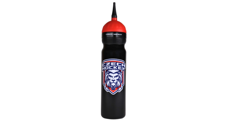 Český Lev sportovní láhev s hubicí černá, 1000 ml