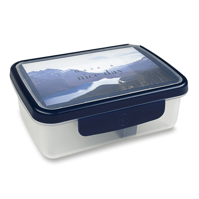 Svačinový box ZDRAVÁ SVÁČA Uni výběr barev modrá Zdravá láhev