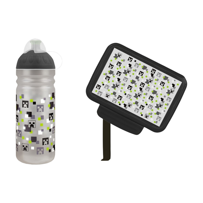 Set Zdravá lahev 0,7 l a Zdravá sváča Pixel head